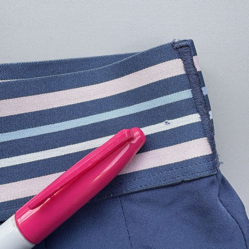 Calme Johnny Was Tennis Skirt Skort Women Large Blue Pleated Built In Shorts - Picture 13 of 14